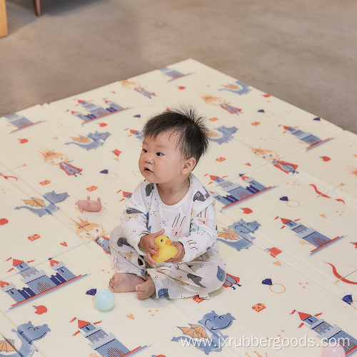 nontoxic folding baby play mat xpe game crawling